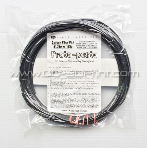 Proto-Pasta Carbon Fiber Reinforced PLA Filament 1.75mm (125 g)