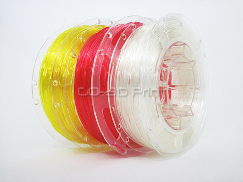 Transparent Flexible TPU 3D Printing Filament Value Pack 3x 200g