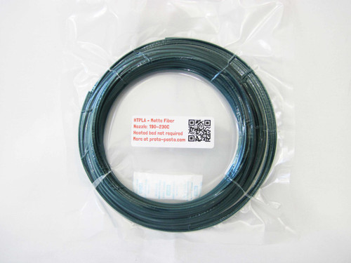 Proto-Pasta Matte Fiber HTPLA - Green 3D Printing Filament 1.75mm (50g) Sample