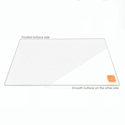 150mm x 230mm Frosted Borosilicate Glass Plate for 3D Printing