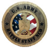Battle Staff NCO Plaque with American Flag