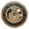 Army Chaplain Plaque with American Flag