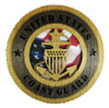 Coast Guard Senior Chief Petty Officer Plaque with American Flag