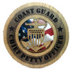 Coast Guard Chief Petty Officer Plaque with American Flag