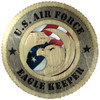F-15 Eagle Keeper Plaque with American Flag
