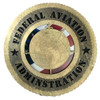 Federal Aviation Administration Plaque with American Flag