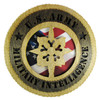 Military Intelligence Plaque with American Flag