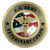 Veterinary Corps Plaque with American Flag
