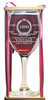 Vintage 1999 Stemmed Wine Glass with Charm and Presentation Packaging
