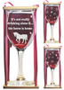 It's Not Drinking Alone If The Horse Is Home Stemmed Wine Glass with Charm and Presentation Packaging