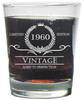 Vintage 1960 Special Edition Aged To Perfection 13 oz. Heavy Duty Laser Engraved Hi-ball Glass / Rocks Glass