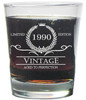 Vintage 1990 Special Edition Aged To Perfection 13 oz. Heavy Duty Laser Engraved Hi-ball Glass / Rocks Glass
