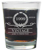Vintage 1999 Special Edition Aged To Perfection 13 oz. Heavy Duty Laser Engraved Hi-ball Glass / Rocks Glass