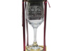 I Drink and I Sew Things Stemmed Wine Glass with Charm and Presentation Packaging
