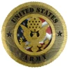 6 Branch Set Laser Cut Military 8" Wall Plaques with American Flag