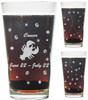 Cancer Astrological Sign 16oz. Heavy Duty Laser Engraved Pint Glass / Beer Glass