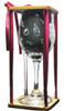 Left Side of "I Teach Therefore I Drink" Stemmed Wine Glass with Charm and Presentation Packaging