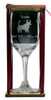 Taurus Astrological Sign Stemmed Wine Glass with Charm and Presentation Packaging