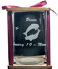 Pisces Astrological Sign 360 Degree Engraved Stemless Wine Glass