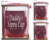Daddy's Sippy Cup Stemless Wine Glass and Presentation Packaging