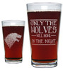 Lannister, Stark, Targaryens and Baratheon Gift Set with Four 16 Oz. Pint Glasses / Beer Glasses