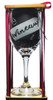 Wineaux Stemmed Wine Glass with Charm and Presentation Packaging