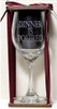 Dinner Is Poured 360 Stemmed Wine Glass with Charm and Presentation Packaging
