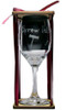 Screw It! Stemmed Wine Glass with Charm and Presentation Packaging