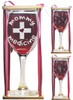 Mommy Medicine Stemmed Wine Glass with Charm and Presentation Packaging