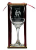 Aquarius Astrological Sign Stemmed Wine Glass with Charm and Presentation Packaging