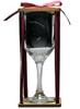Aquarius Astrological Sign Stemmed Wine Glass with Charm and Presentation Packaging