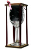 Aquarius Astrological Sign Stemmed Wine Glass with Charm and Presentation Packaging