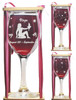 Virgo Astrological Sign Stemmed Wine Glass with Charm and Presentation Packaging