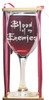 Blood of My Enemies Stemmed Wine Glass with Charm and Presentation Packaging