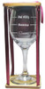 Classy, Sassy, Bad Assy Stemmed Wine Glass with Charm and Presentation Packaging