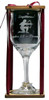 Sagittarius Astrological Sign Stemmed Wine Glass with Charm and Presentation Packaging