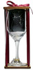 Sagittarius Astrological Sign Stemmed Wine Glass with Charm and Presentation Packaging