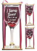 I Solemnly Swear That I Am Up To No Good Stemmed Wine Glass with Charm and Presentation Packaging