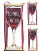 Mommy Juice Stemmed Wine Glass with Charm and Presentation Packaging