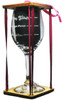 Small Pour - Large Pour - Mom Pour Stemmed Wine Glass with Charm and Presentation Packaging