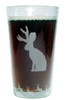 Jackalope "Drink 'Till You Believe" 16 Ounce Heavy Duty Laser Engraved Pint Glass / Beer Glass
