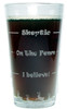 Jackalope "Drink 'Till You Believe" 16 Ounce Heavy Duty Laser Engraved Pint Glass / Beer Glass