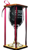 Surviving Motherhood One Sip At A Time Stemmed Wine Glass with Charm and Presentation Packaging