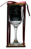 Leo Astrological Sign Stemmed Wine Glass with Charm and Presentation Packaging