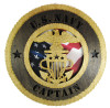 Navy Captain 12" Wooden Plaque