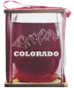 Colorado Mountains Stemless Wine Glass and Presentation Packaging