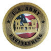 U.S. Army Engineering Corps 12" Wooden Plaque