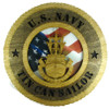 U.S. Navy "Tin Can Sailor" 12" Wooden Plaque