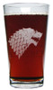 Stark "Only The Wolves Will Howl In The Night" 16 Oz. Engraved Pint Glass / Beer Glass