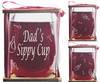 Dad's Sippy Cup Stemless Wine Glass and Presentation Packaging